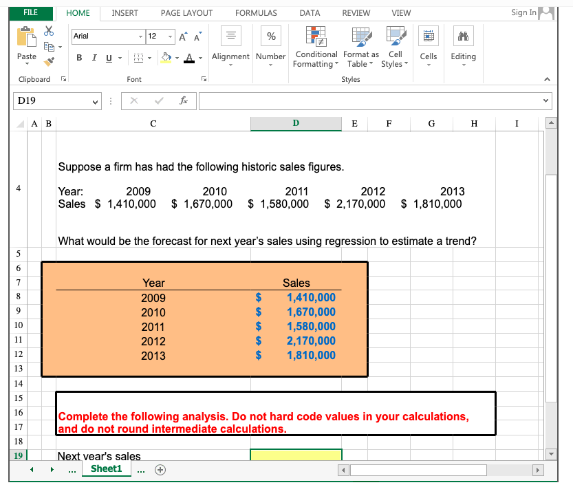  FILE HOME INSERT PAGE LAYOUT FORMULAS DATA REVIEW VIEW Sign In