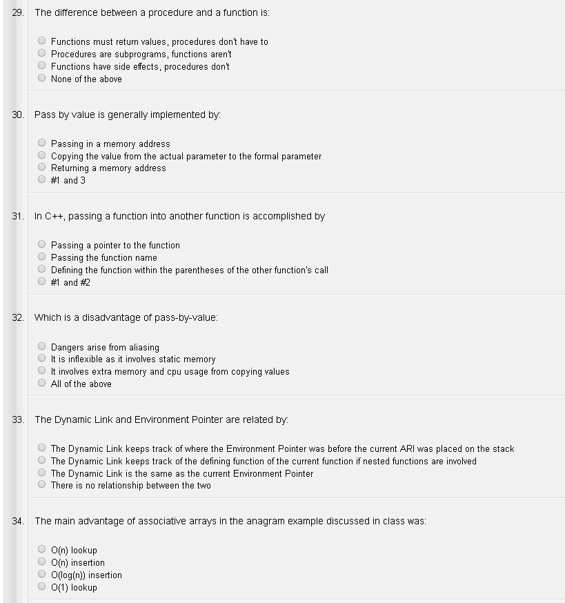 the best answer): The function definition The function prototype 0 The function