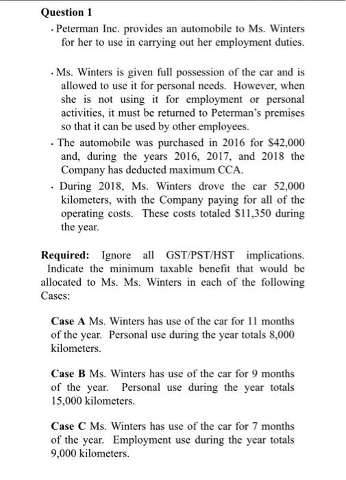  for each case please find 1.the standby charge 2. operating cost