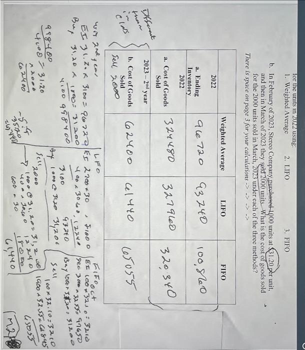 a clear step by step on how to get the results (