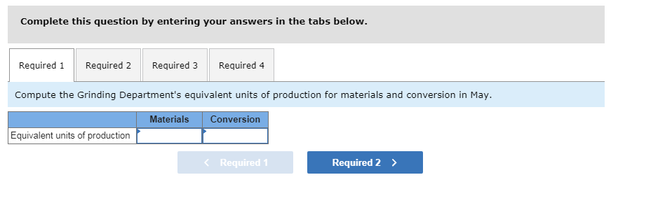 in process, October 1 Work in process, October 31 The department started