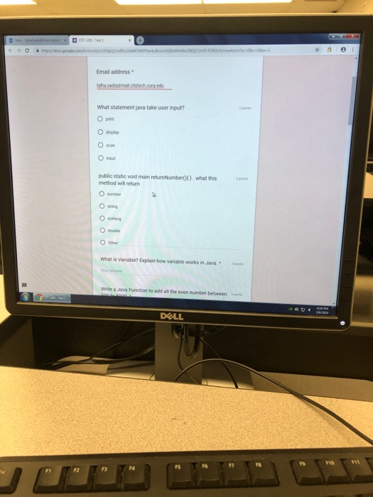  Email address aha sadiq@mal What statement java take user input? O