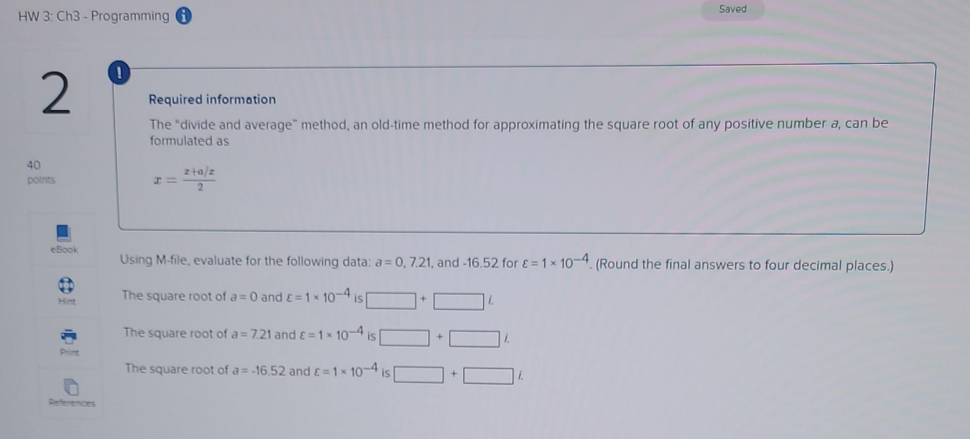  using matlab Required information The "divide and average" method, an old-time