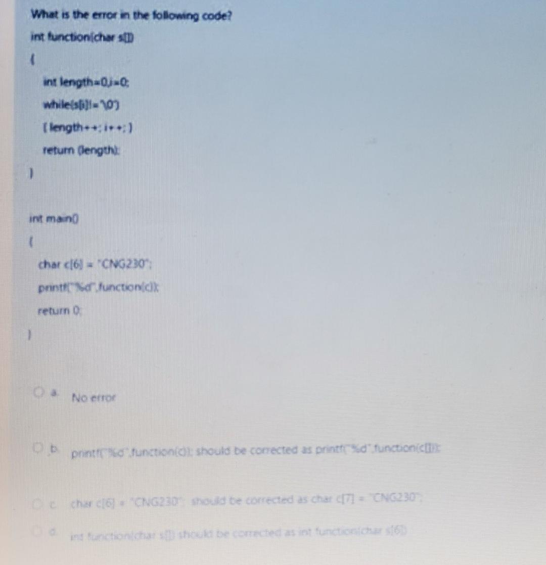 while (k>1) m++ kx=2 No error char cliv * "CH.3230" should te