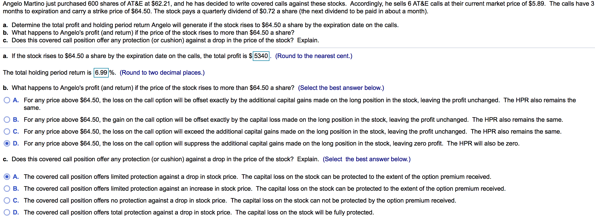 Please double check my work and the multiple choice questions. Thank you!!
