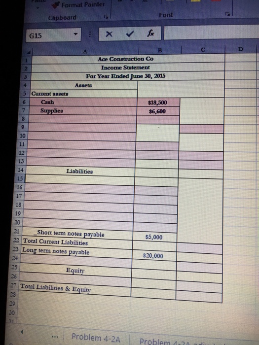 167 Equipment 9 168 Accumulated depreciation-Equipment 10 201 Accounts payable 1 203
