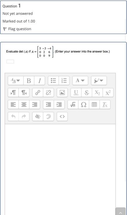 Please help me with linear Question 1 Not yet answered Marked out
