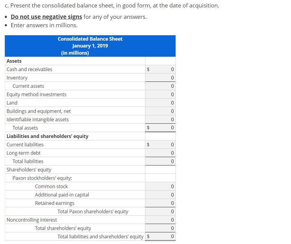 Corporation acquired 80 percent of the outstanding common stock of the Saxon