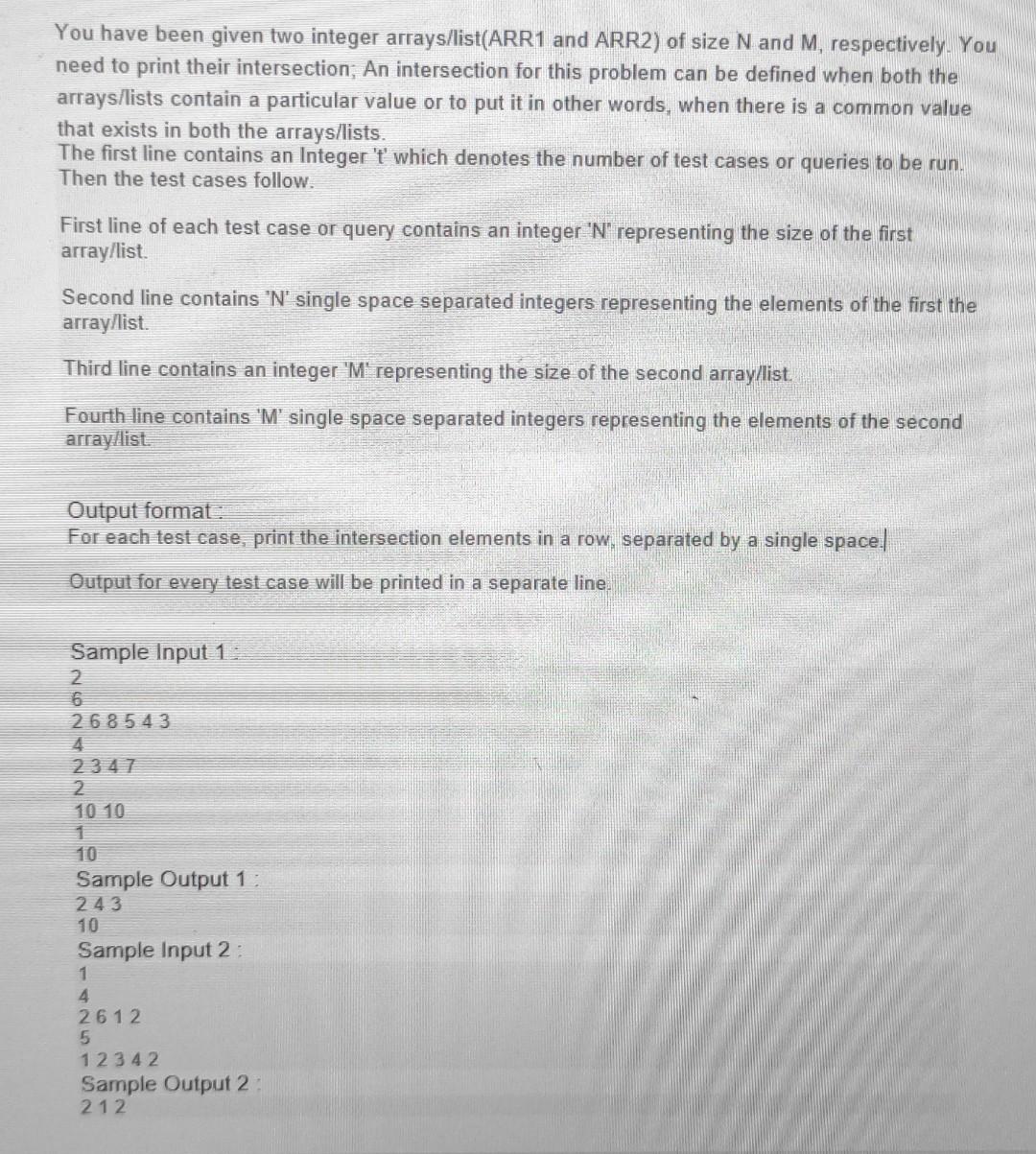 The code should be in python and that code should be