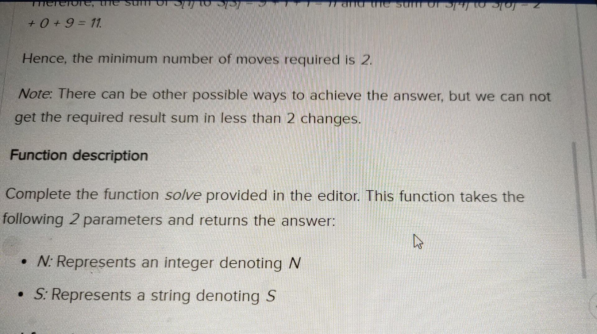 0 to 9. You can make a move to choose an arbitrary