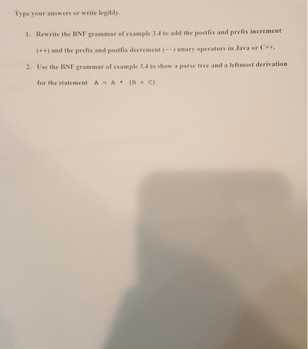  Need help with question 1 , example 3.4 is posted below.