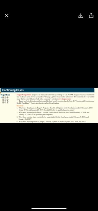 US GAAP. Targe's financial statements L017-3 and disclosure notes for the year