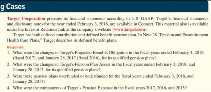 ended February 3, 2018, are available in Connect. This material also is