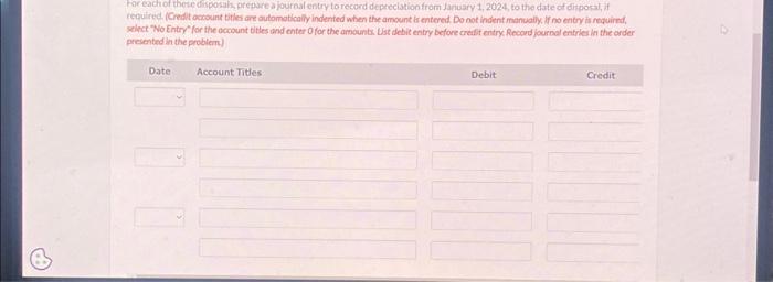 are some transactions of Wildhorse Company for 2024. Wildhorse Compary uses straight-line