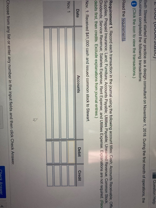  2 JUL (WUUNGalil) Question Help Beth Stewart started her practice as