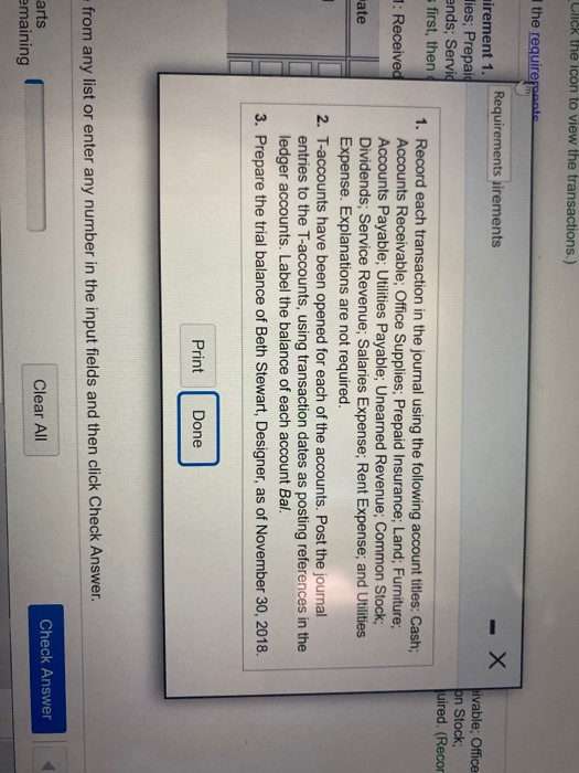 a design consultant on November 1, 2018. During the first month of