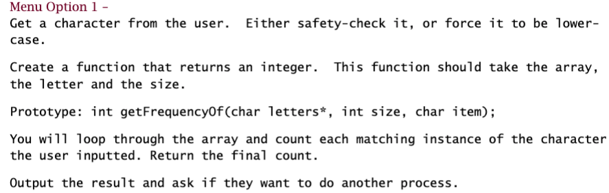 goal is to get you used to working with C/C++ run-time arrays
