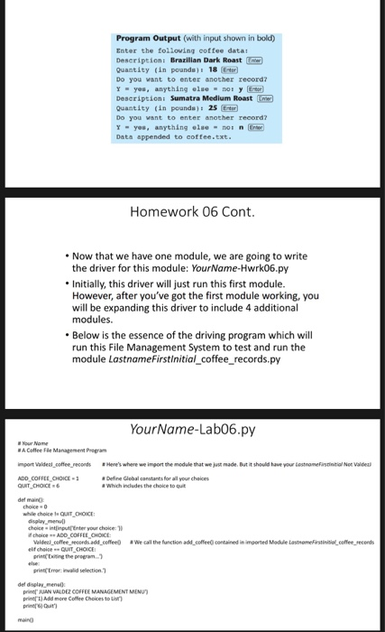 a complete File Management System In Homework06, you will create a File