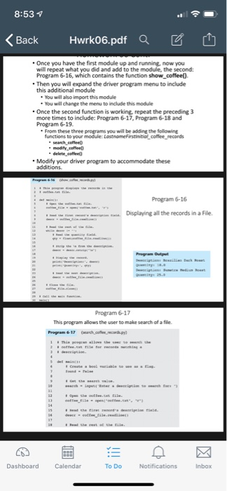 off by demonstrating how to create the modules you will need by