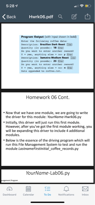the We will create a driver program which will run this module
