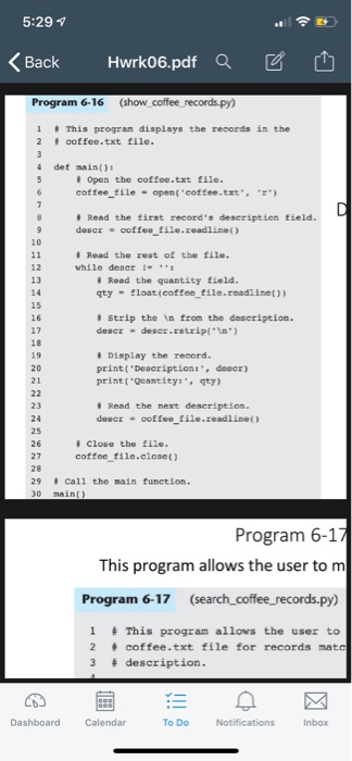 the cottee.tat tile the loop- Program 6-15 Append the Appending records to