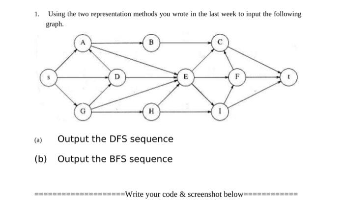 I need the code with the screenshot 1. Using the two representation