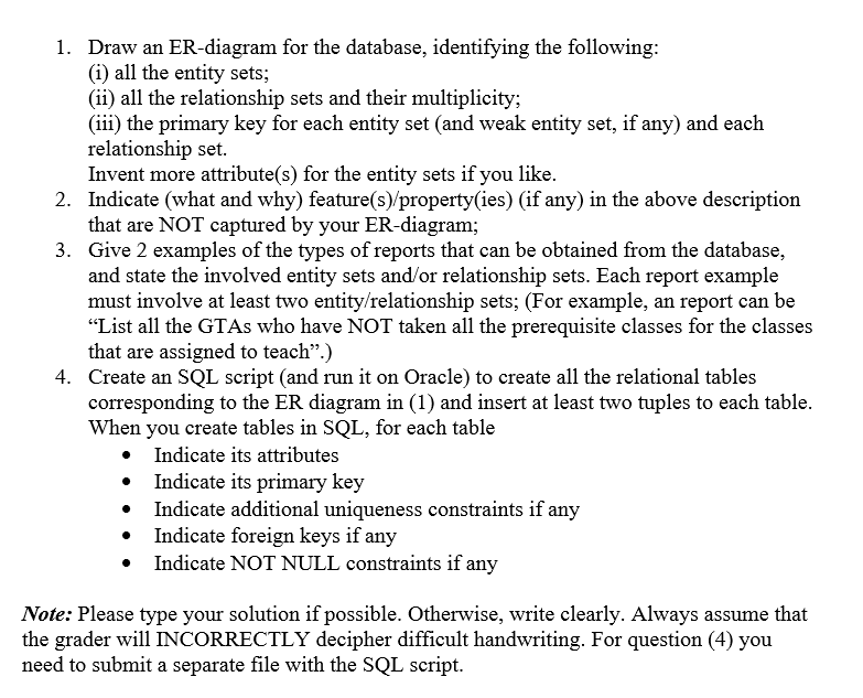 overlapping database systems, which support applications for 1) teaching (e.g. instructor assignment
