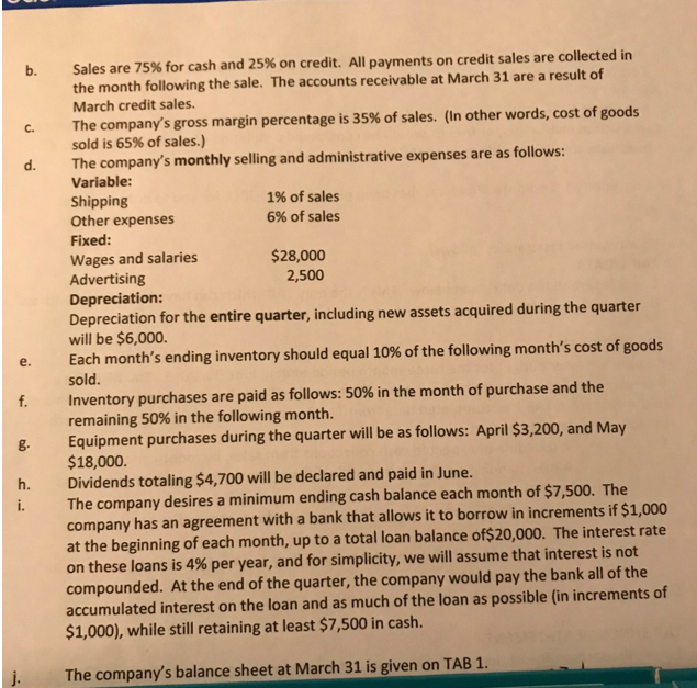 follows: TAB 1/DATA 1. Insert all the data given below. This is
