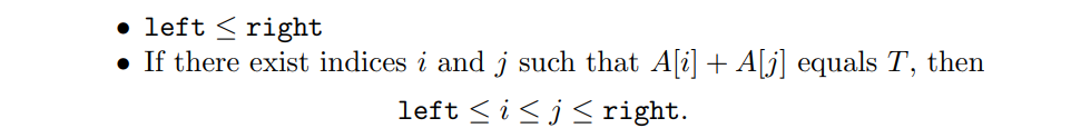 integers and an integer T. Goal: Determine if there exist two integers