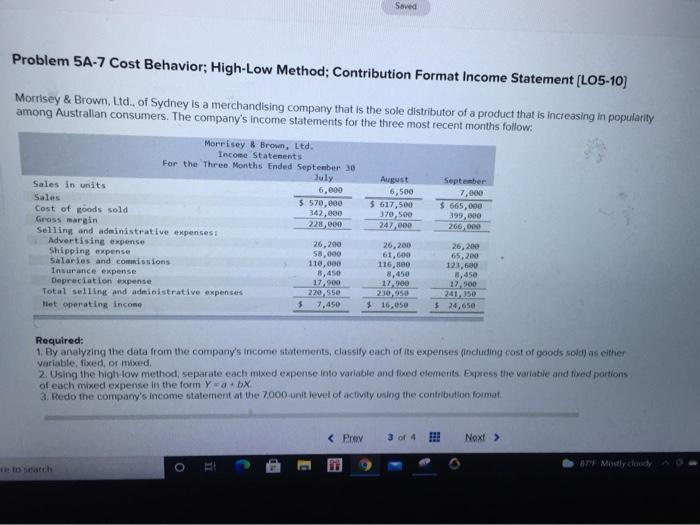 need assistance working and solving this practice problem part/required 3 , thanks