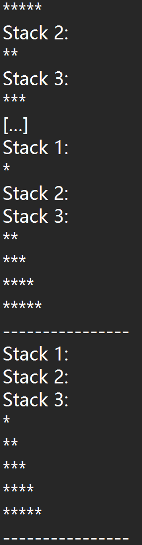 puzzle "Tower of Hanoi". The tower of Hanoi is defined as follows: