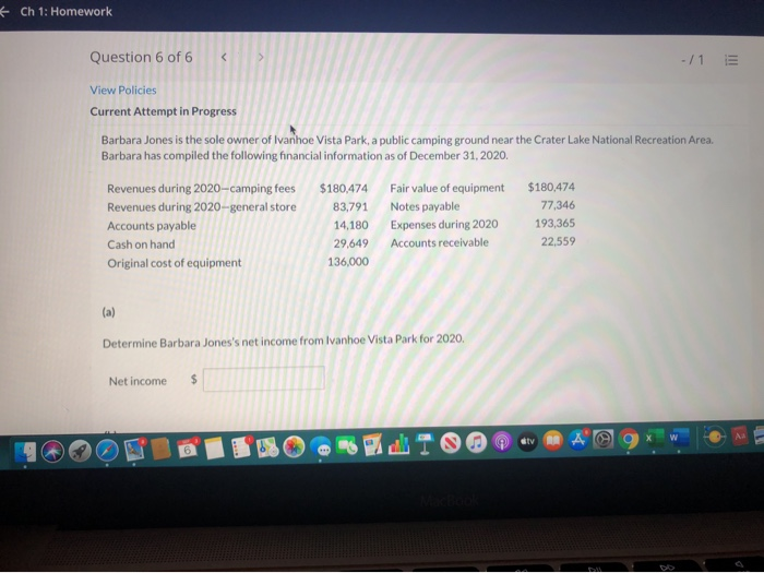  PLEASE HELP SOLVE THE QUESTION FAST! * Ch 1: Homework Question