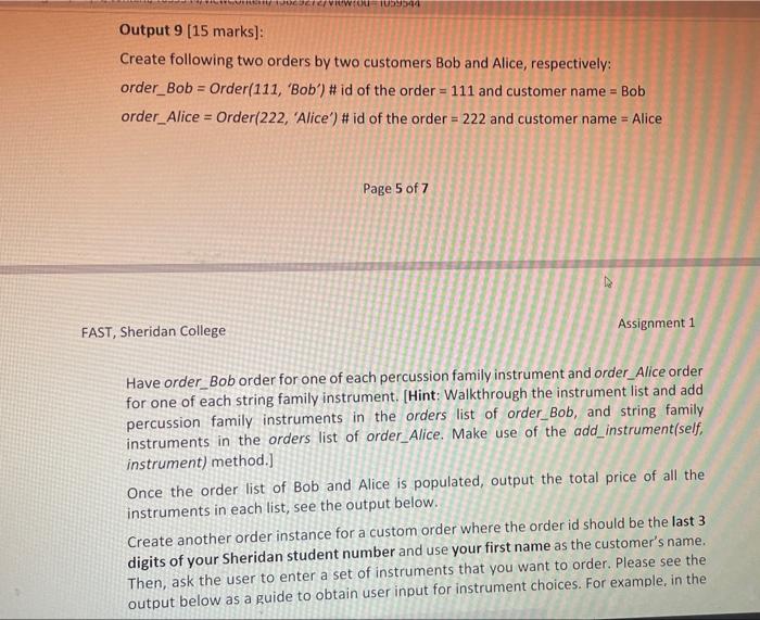 and add all the above instruments in it. Then for each instrument