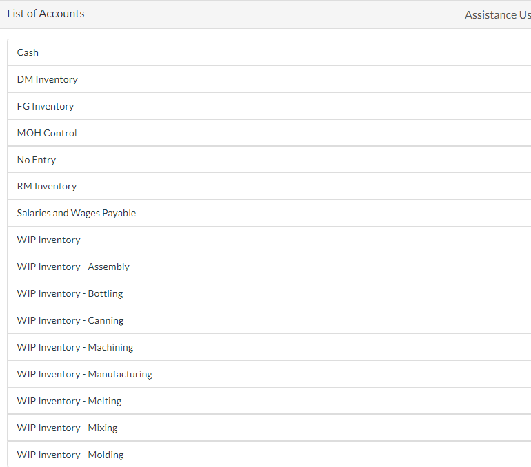the paint to the canning department. The following information is presented for