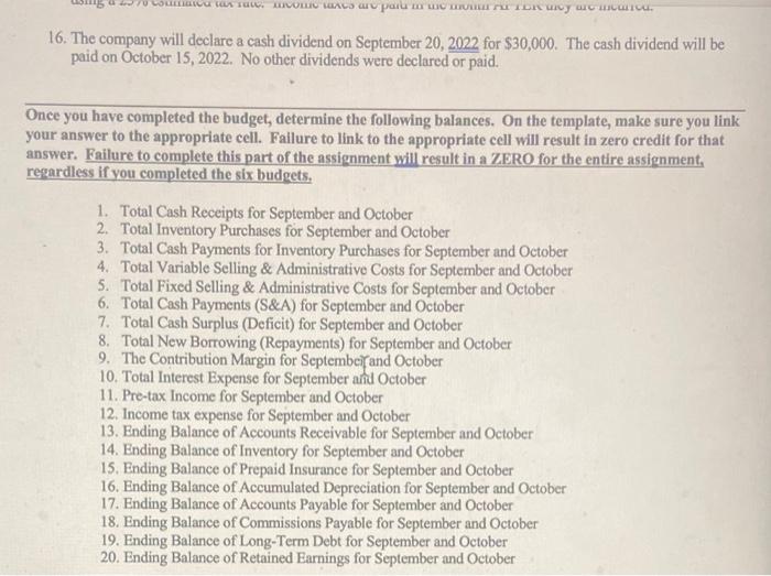 MUST be completed in EXCEL. DO NOT share the template in Google