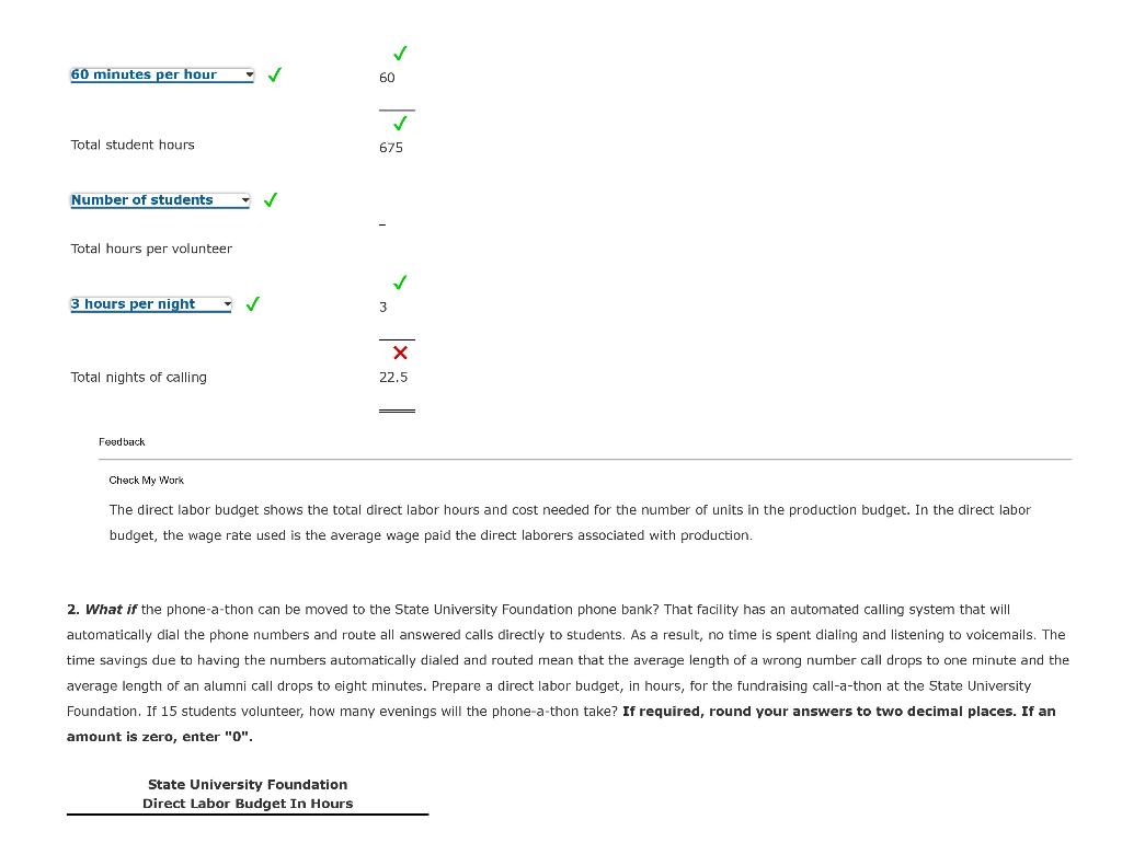 ones. Please see the attachment. Thank you. Direct Labor Budget for Service