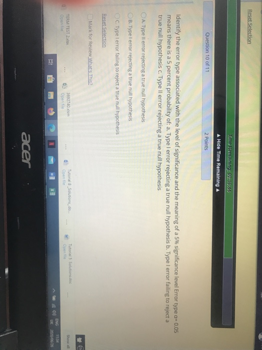  Reset Selection Time Remaining: 02:15:44 A Hide Time Remaining A Question