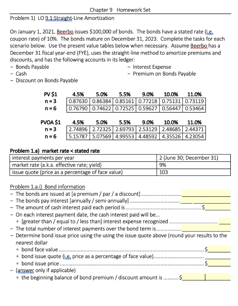 necessary cells; round each input to the nearest dollar; see examples on