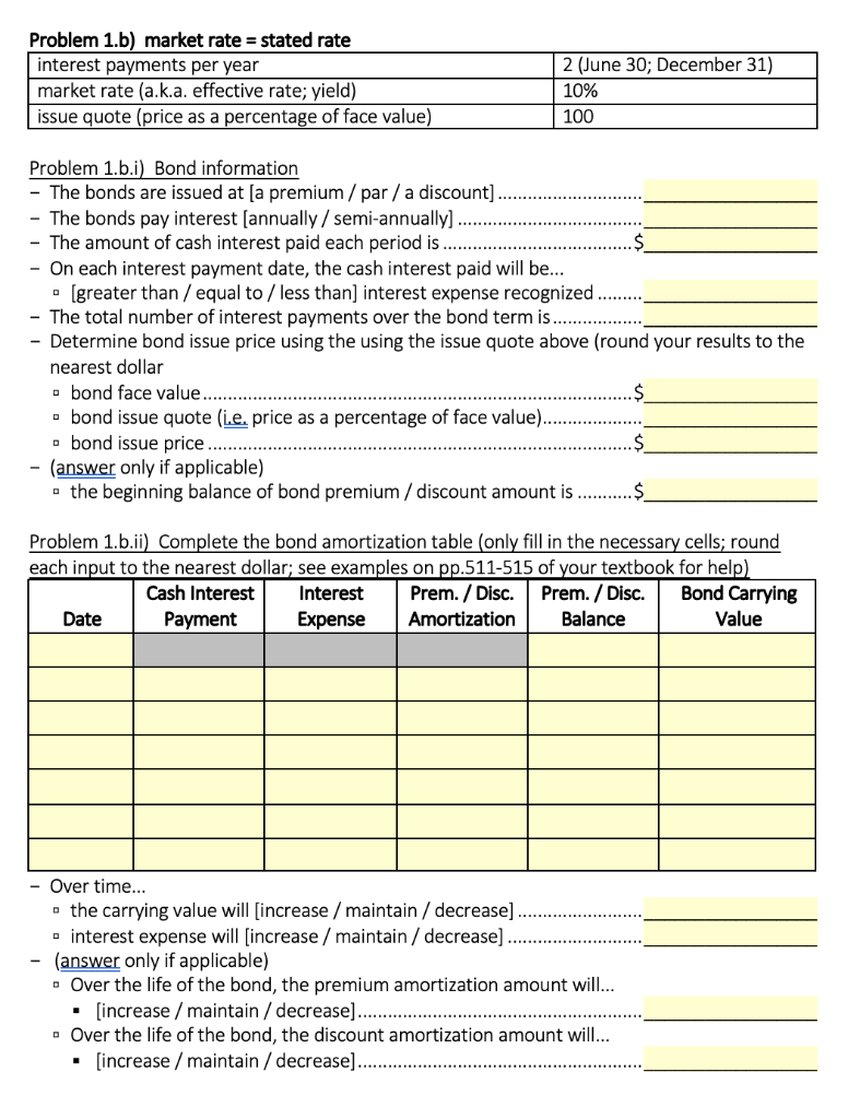 Prem. / Disc. Bond Carrying Date Payment Expense Amortization Balance Value -