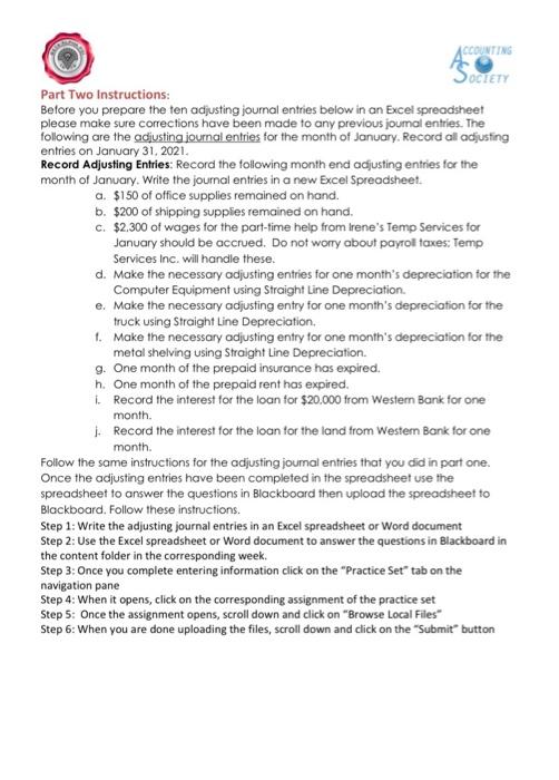  Need help with my practice set part 2. ACCOUNTING OCTETY Part