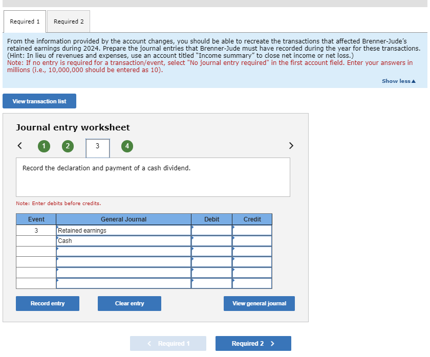 for these transactions. (Hint: In lieu of revenues and expenses, use an