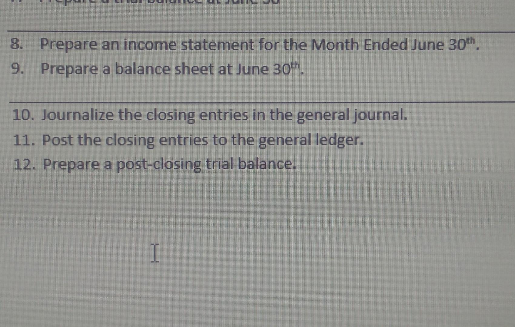 for the month of June follow. Chart of Accounts 110 Cash 17,540.63