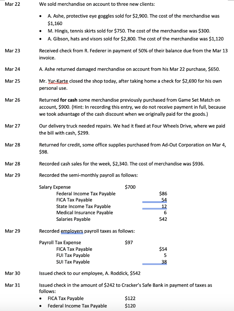 the general ledger 2. Prepare an unadjusted trial balance of the general