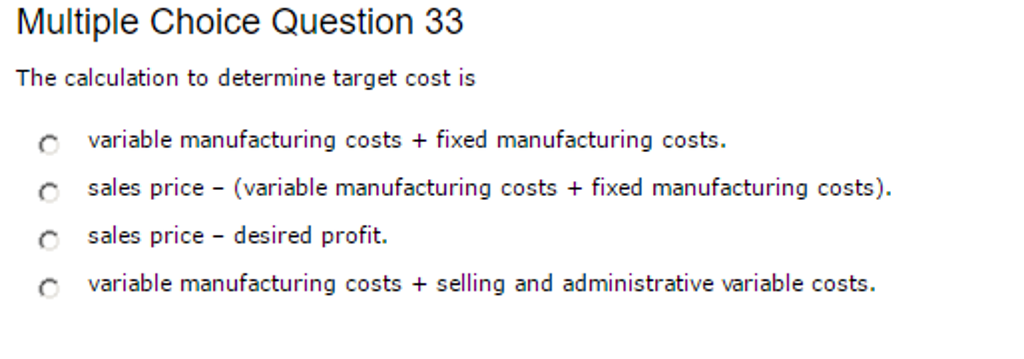 Need the correct answer for both please. Multiple Choice Question 33 The