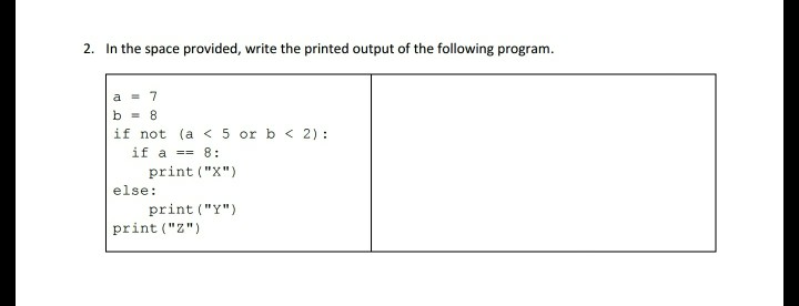 i just need the answer no explanation is needed 2. In