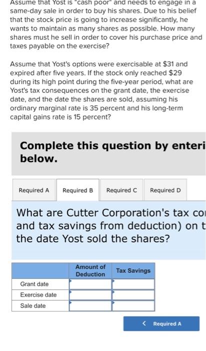 stock for $26 per share). At the time he started working for