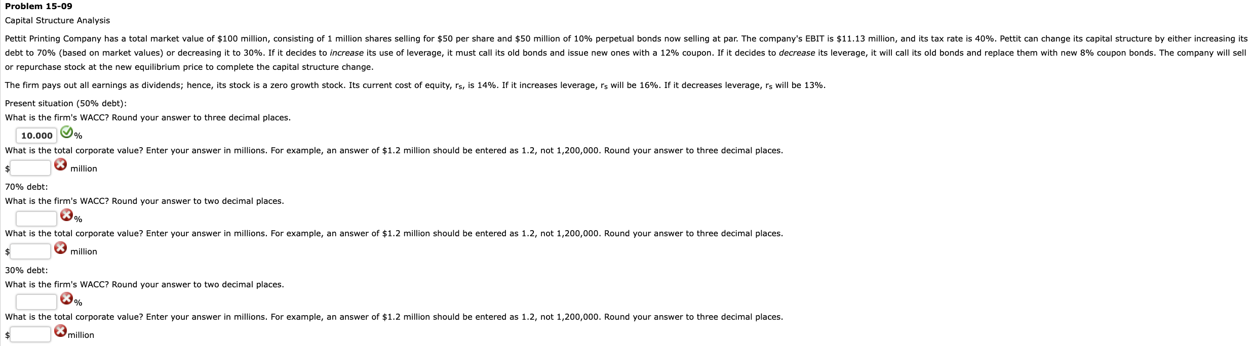 to get incorrect answers. Thank you. r repurchase stock at the new