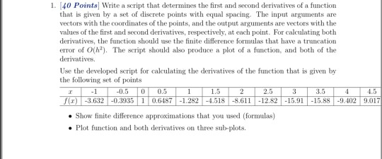 Please help me with this question by using matlab to successfully run