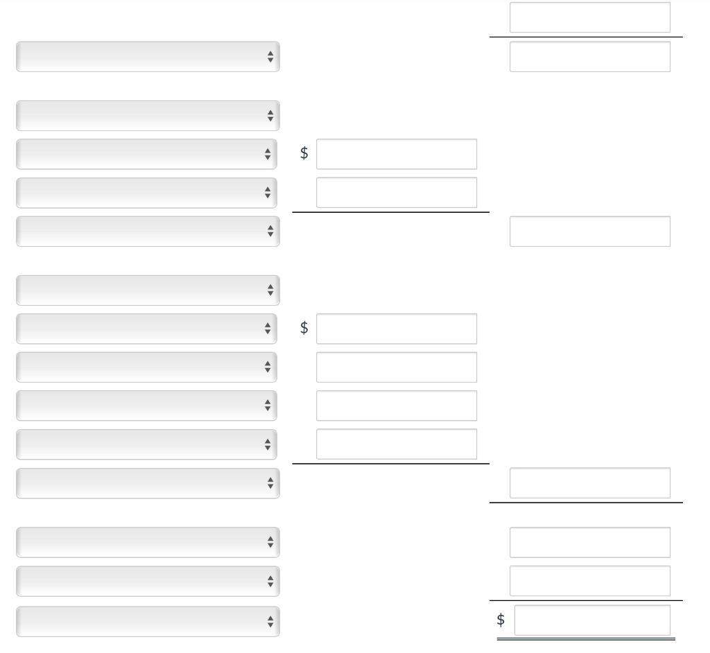 of financial position for Oriole, Inc. follow: (a) Prepare the statement of