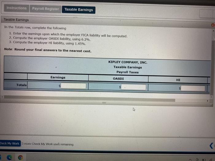 are shown in the Payroll Register The next task is computing the